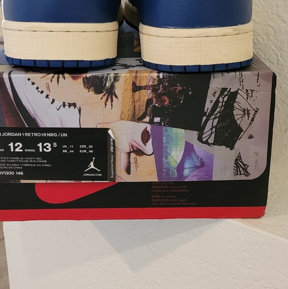 Air Jordan 1 HI Union Blue size 12 - Picture 7 of 7